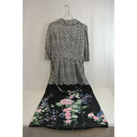 Vintage Handmade Asian Style Maxi Dress with  Sash - Picture 8 of 10